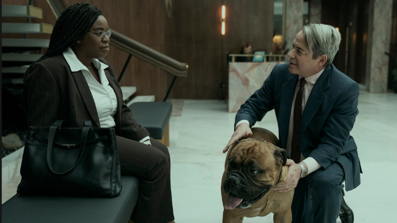 Uzo Aduba and Matthew Broderick in ‘Painkiller’