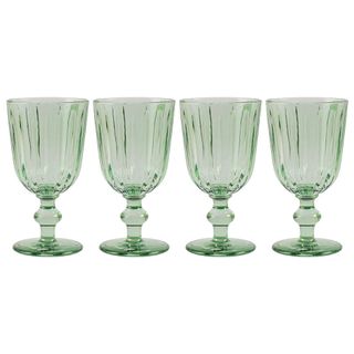Green hued glassware