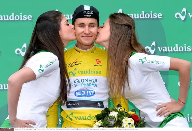 Race leader Michal Kwiatkowski (Omega Pharma-QuickStep)