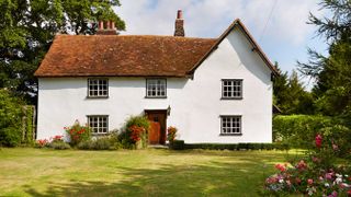 Two Grade II-listed, 16th-century timber-frame farmworkers’ cottages were combined to create this beautiful home