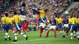 Zinedine Zidane Brazil 1998 World Cup final