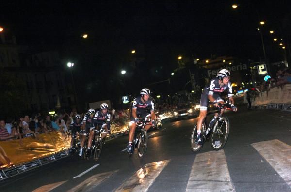 Cervelo TestTeam were hard to see in the dark