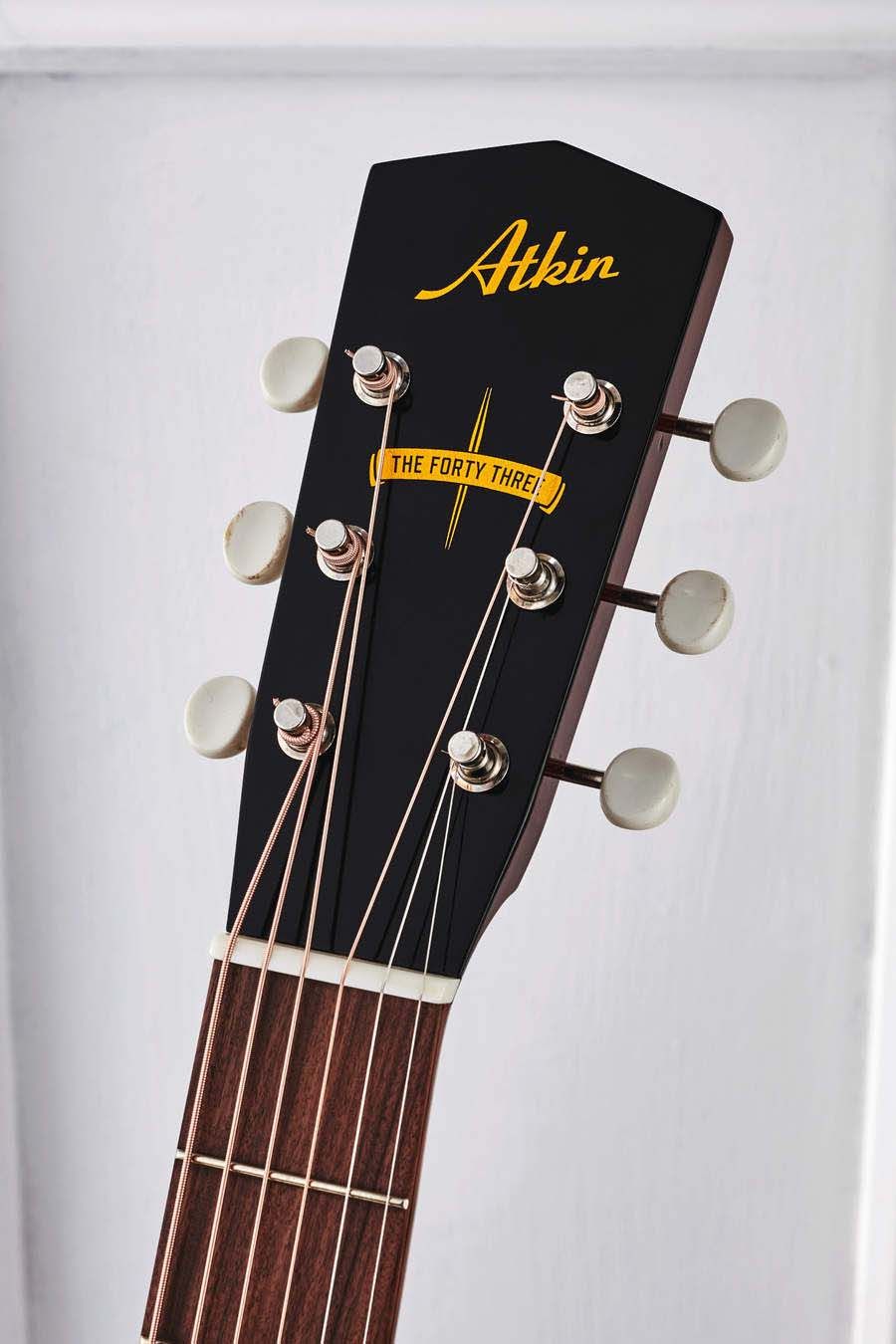 The Atkin walnut-capped headstock is reassuringly old school.