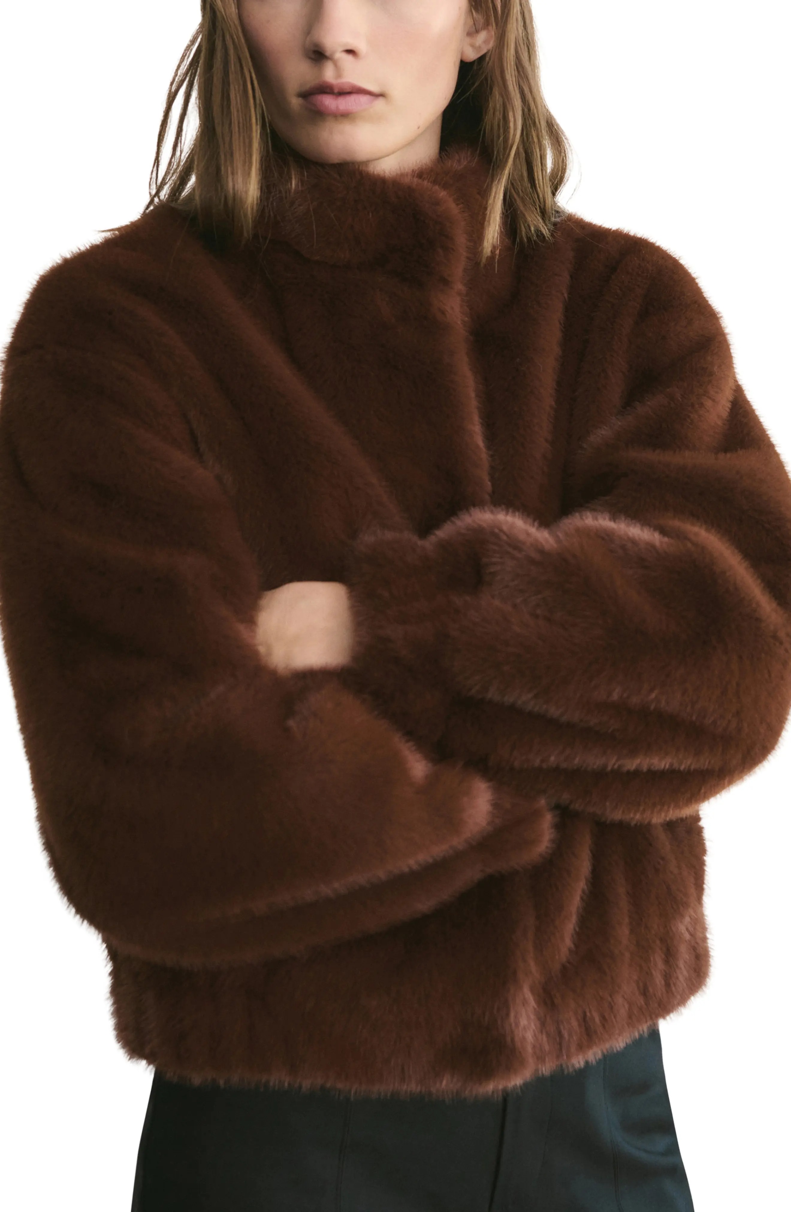 Mango, Faux-Fur Jacket