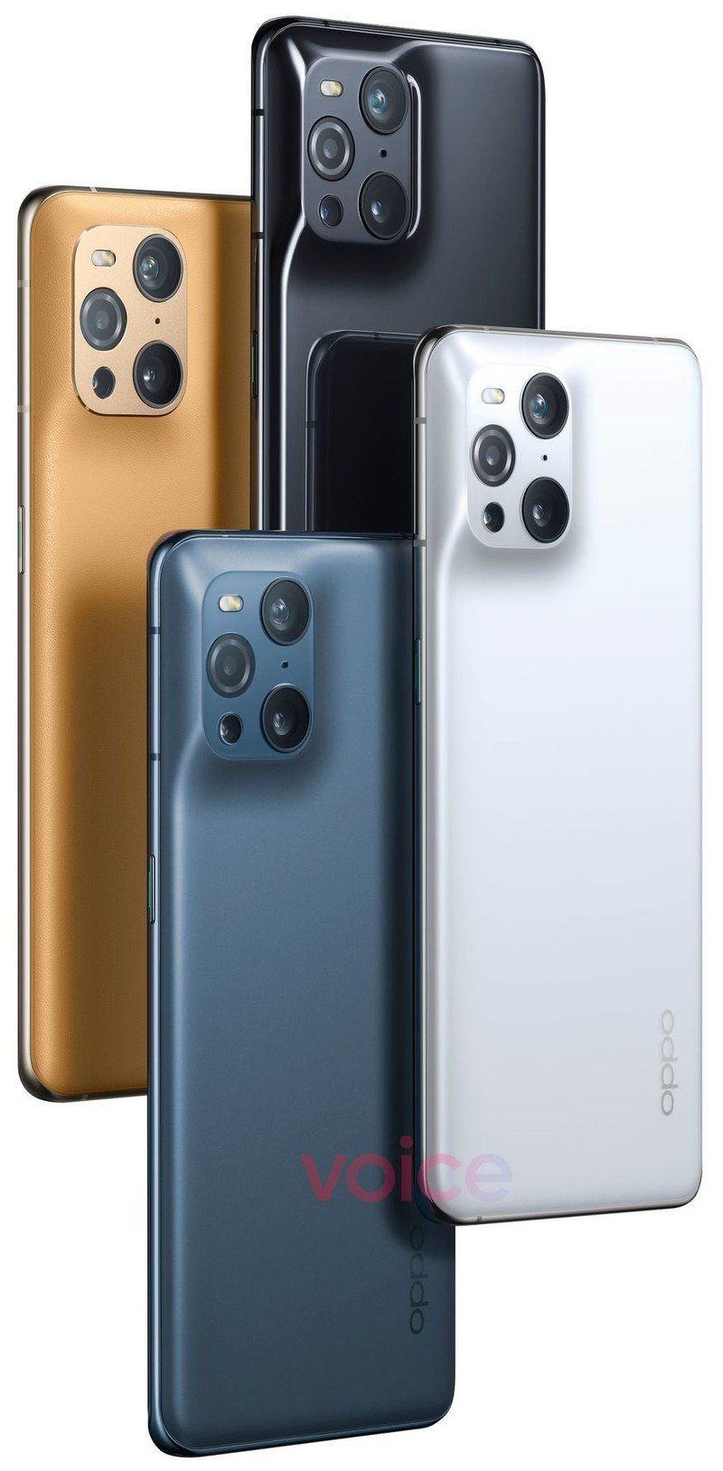 Oppo Find X3 Evan Blass Colors