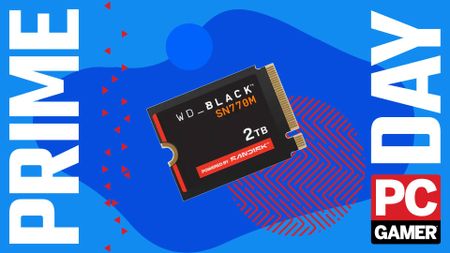 The 2230 form factor, 2 TB version of the WD_BLACK SN770M SSD floats in the funky PCG Prime Day deal void.