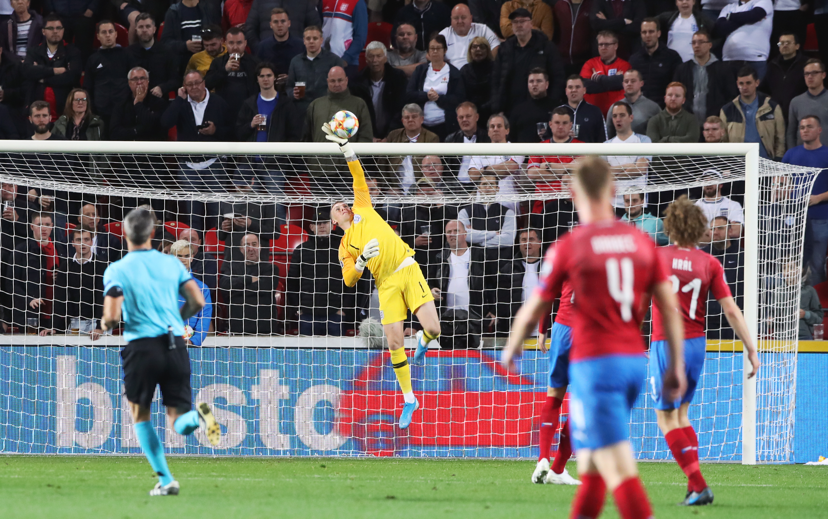 Jordan Pickford was kept busy