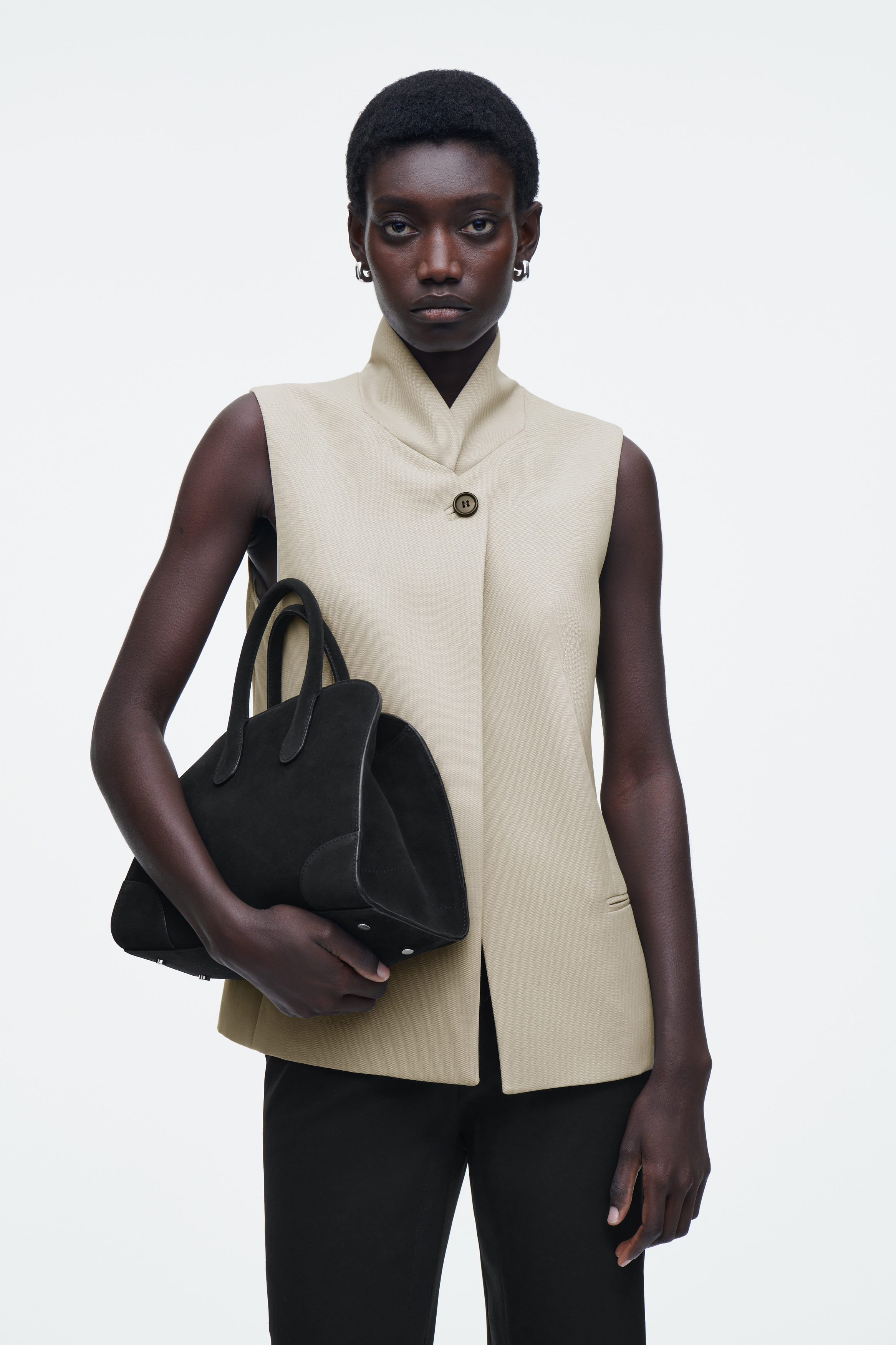 Mini Studio Bowling Bag - Suede