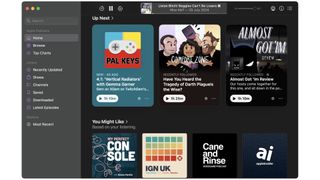 Apple Podcasts on macOS Sonoma