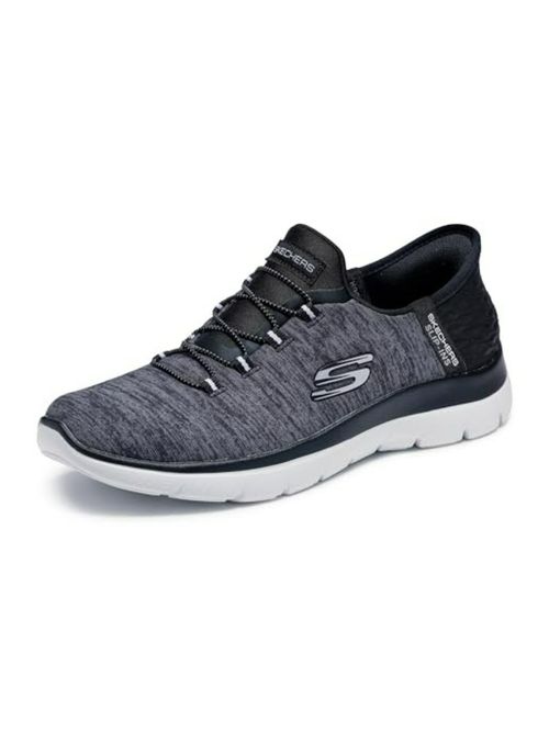Skechers Women's Summits Hands-Free Slip-Ins &ndash; Black White, 7.5