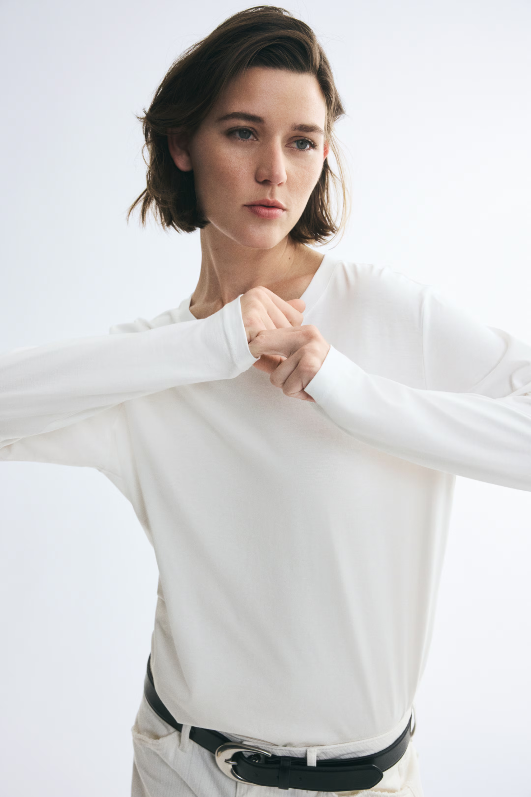 H&amp;amp;M, Long-sleeved cotton top