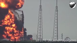 Falcon 9 Rocket Explodes