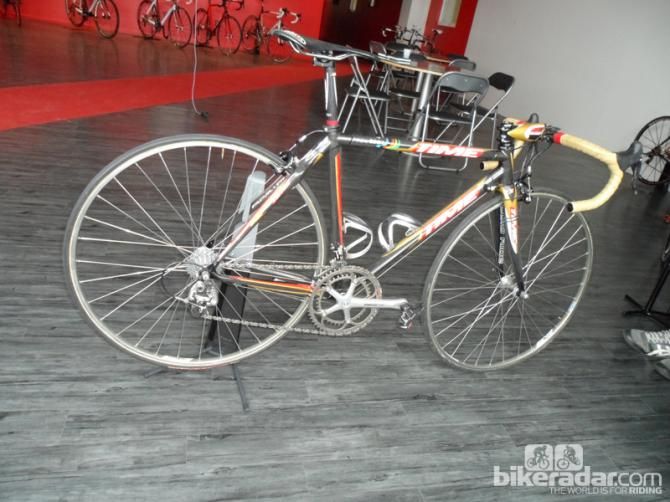 The bike Paolo Bettini rode to victory in the 2004 Olympic road race, Athens