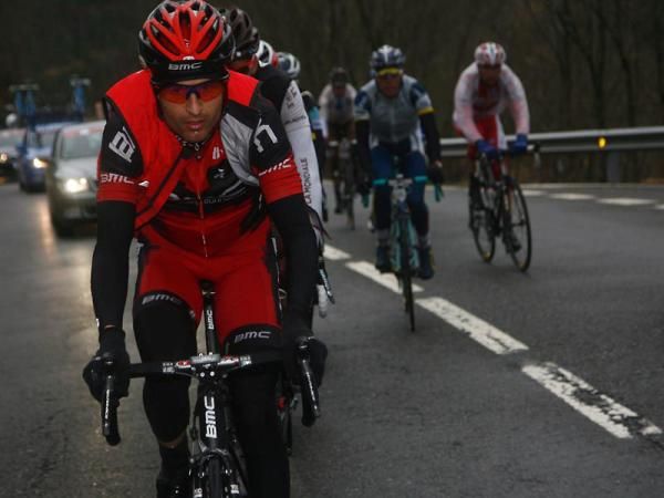 Johann Tschopp (BMC Racing Team) leads on the final climb