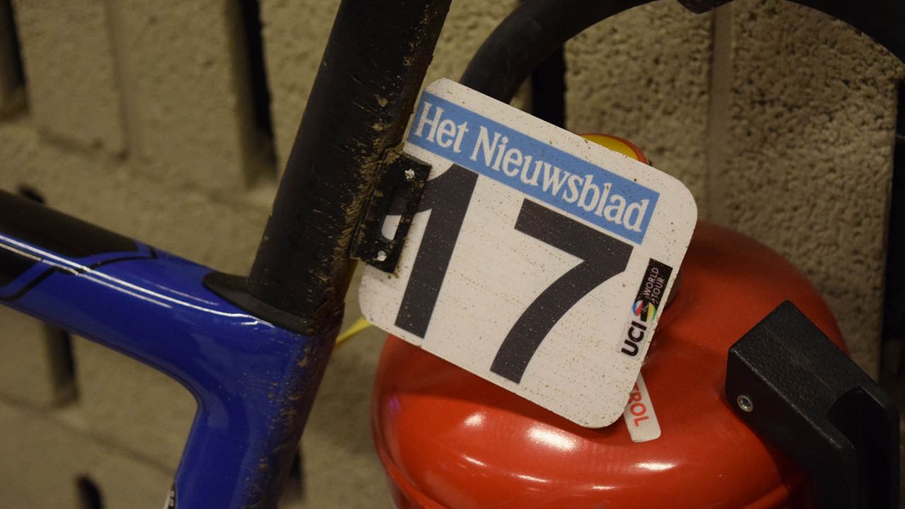 Stybar was number 17 for the 2019 edition of Omloop Het Nieuwsblad