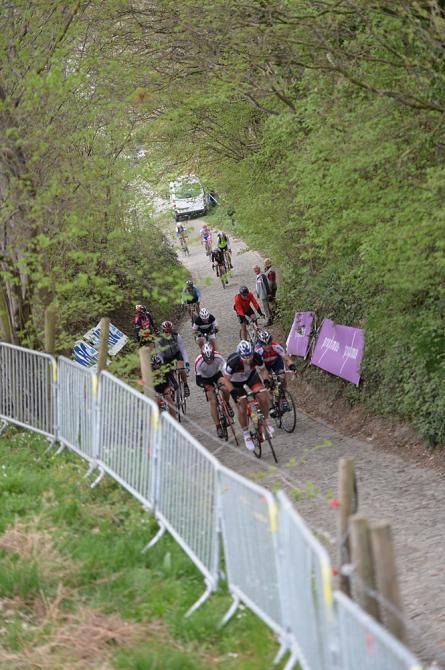 The Koppenberg is a popular place on the Friday before Tour of Flanders