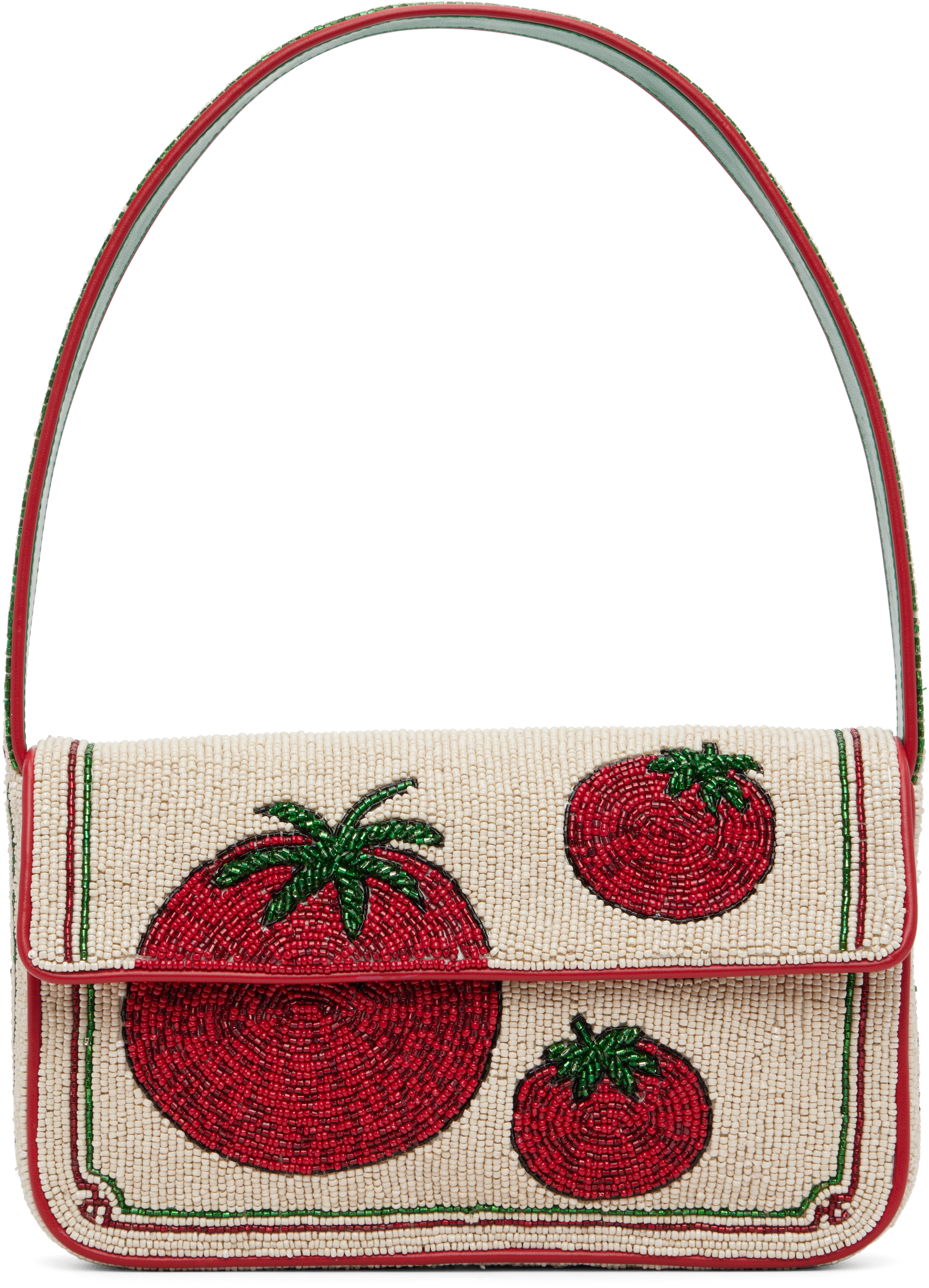 Off-White 
Red Tommy Beaded Bag