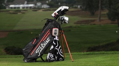 Titleist stand bag pictured on a golf course