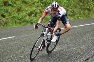 Jarlinson Pantano (IAM Cycling) descends with ease in the rain