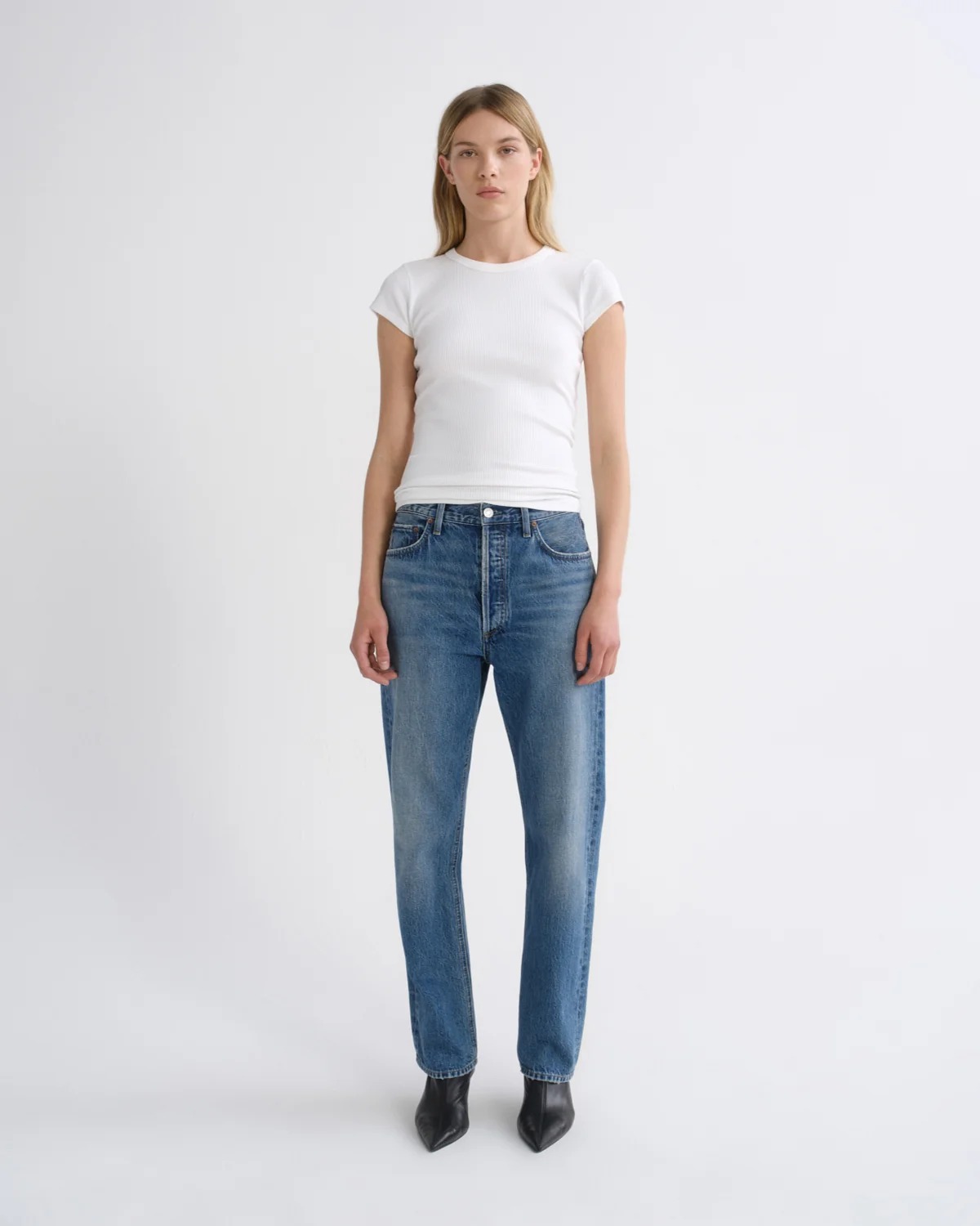 Agolde, 90's Pinch Waist High Rise Straight in Circulate