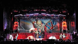 Iron Maiden’s live stage set in 2011