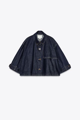 Trf Denim Cape Jacket