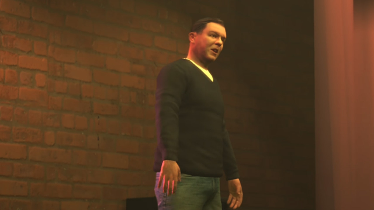 Ricky Gervais performs at a Liberty City comedy club in GTA 4