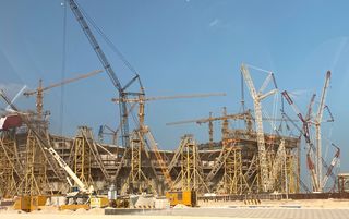 Stadium construction in Qatar