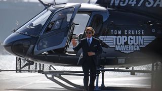 Tom Cruise at the Top Gun: Maverick global premiere