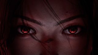 Wuchang: Fallen Feathers close up shot of red eyes