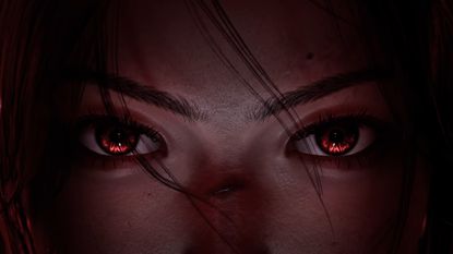 Wuchang: Fallen Feathers close up shot of red eyes