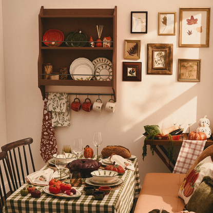 Primark autumnal decor in dining room