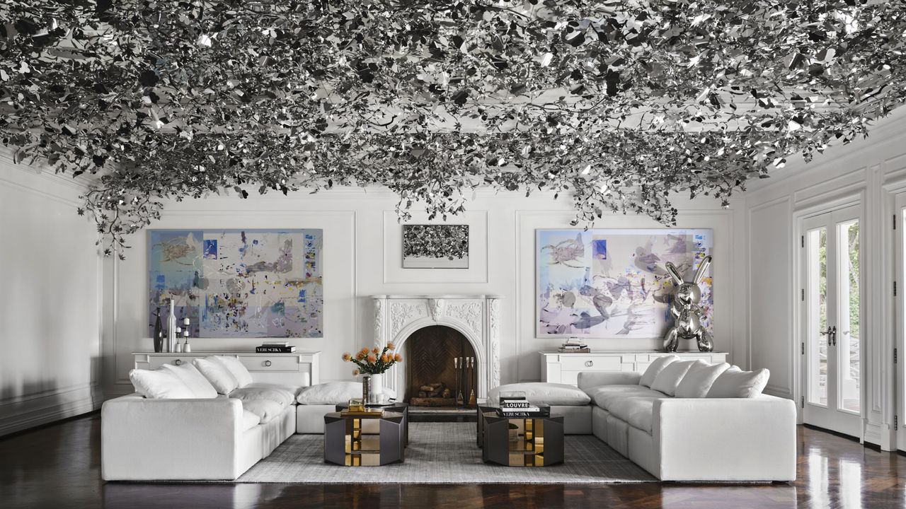 Living room in Max Azria&#039;s house