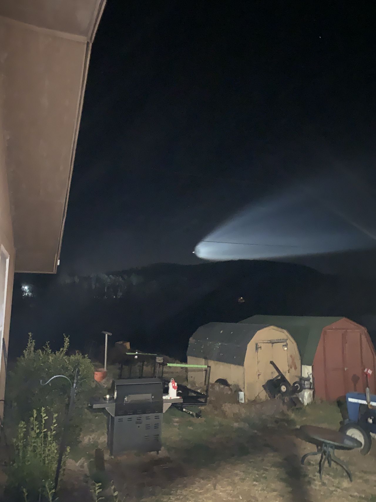 This photo by Warren L. shows the SpaceX Falcon 9 rocket launch on March 14, 2021, as seen from Front Royal, Virginia.