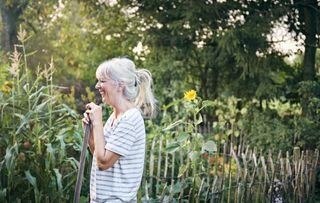 Woman gardening