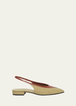 Rebecca Bicolor Slingback Ballerina Flats