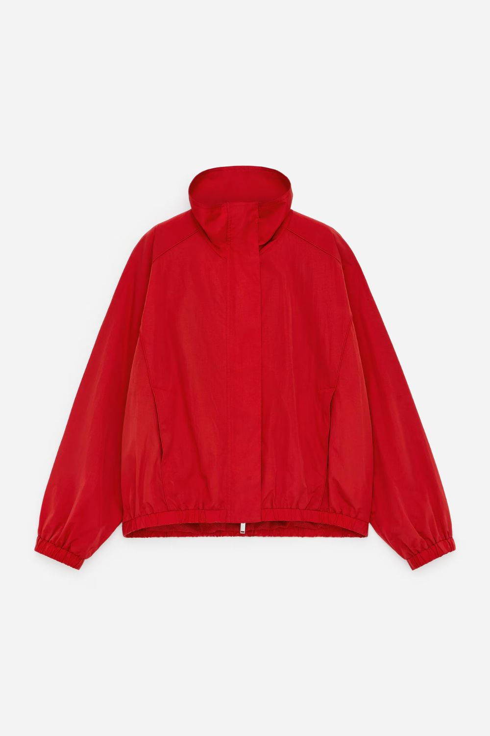 Funnel-Neck Nylon Jacket &amp;ndash; Red &amp;ndash; Women &amp;ndash; Arket Gb