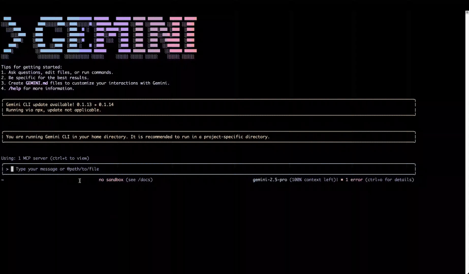 GitHub Actions running in Gemini CLI.