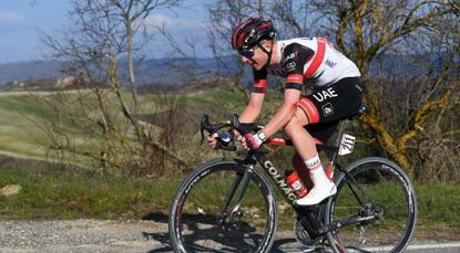 Tadej Pogacar at the 2022 Strade Bianche