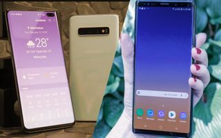 Galaxy S10 Plus, S10 (left) and Note 9