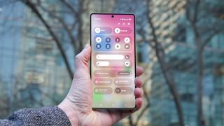 The quick settings menu on a Galaxy S25 Ultra