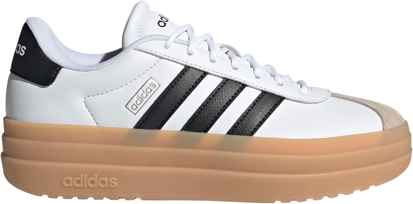 adidas, Adidas Women&#039;s Vl Court Bold, White/black/wonder Beige, 7