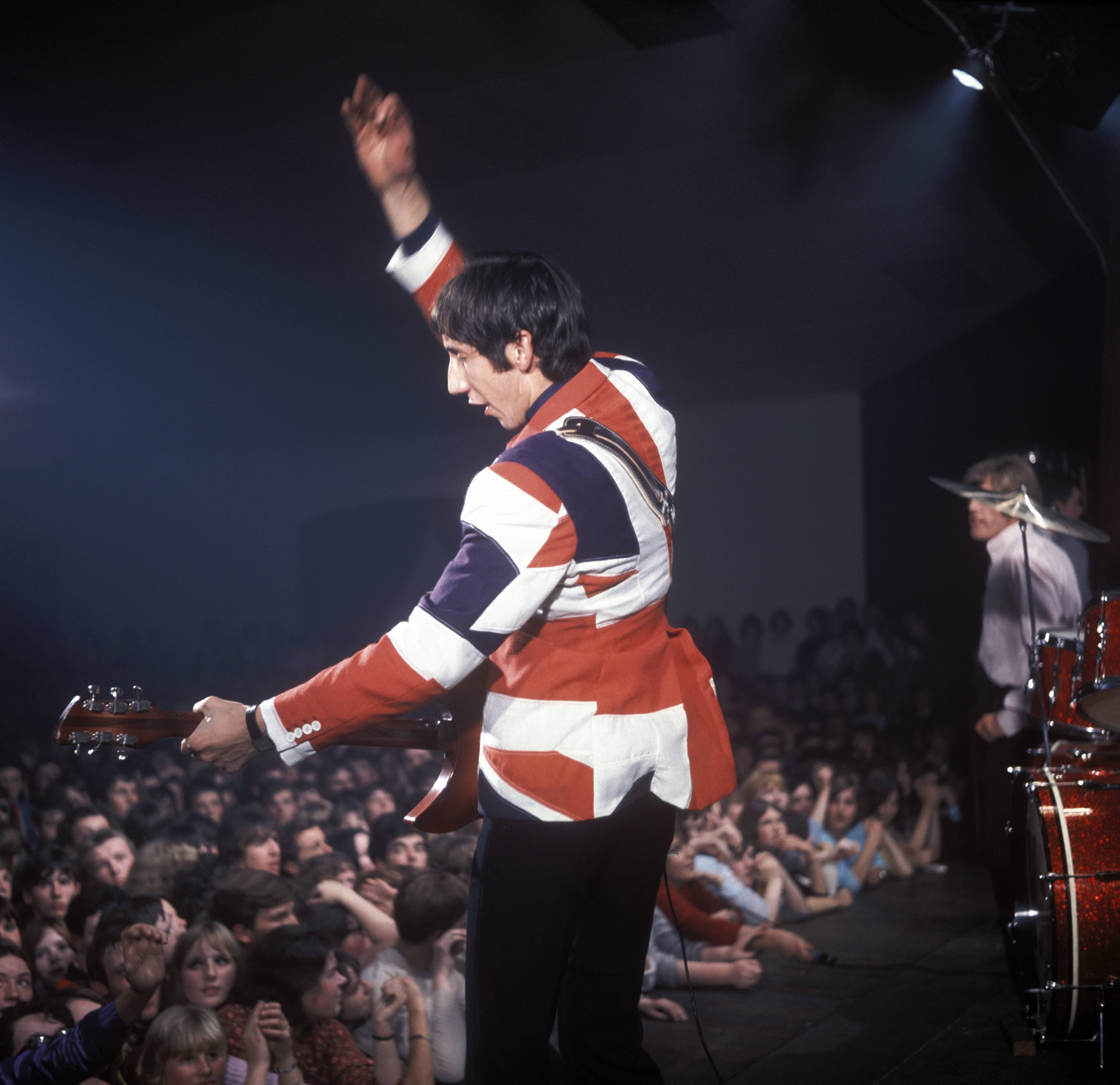 Pete Townshend in 1966 performing with The Who
