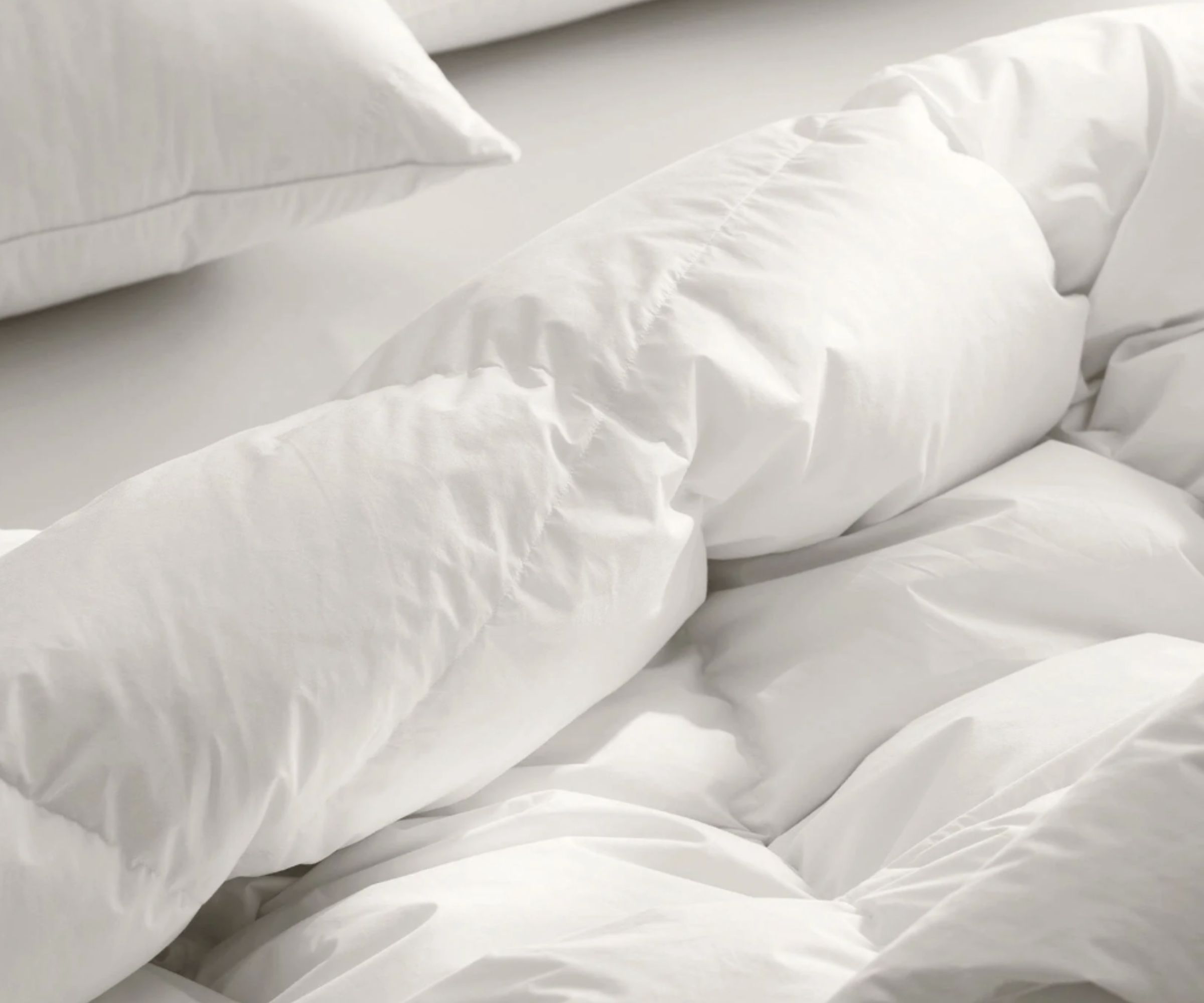 Close-up of duvet inserts