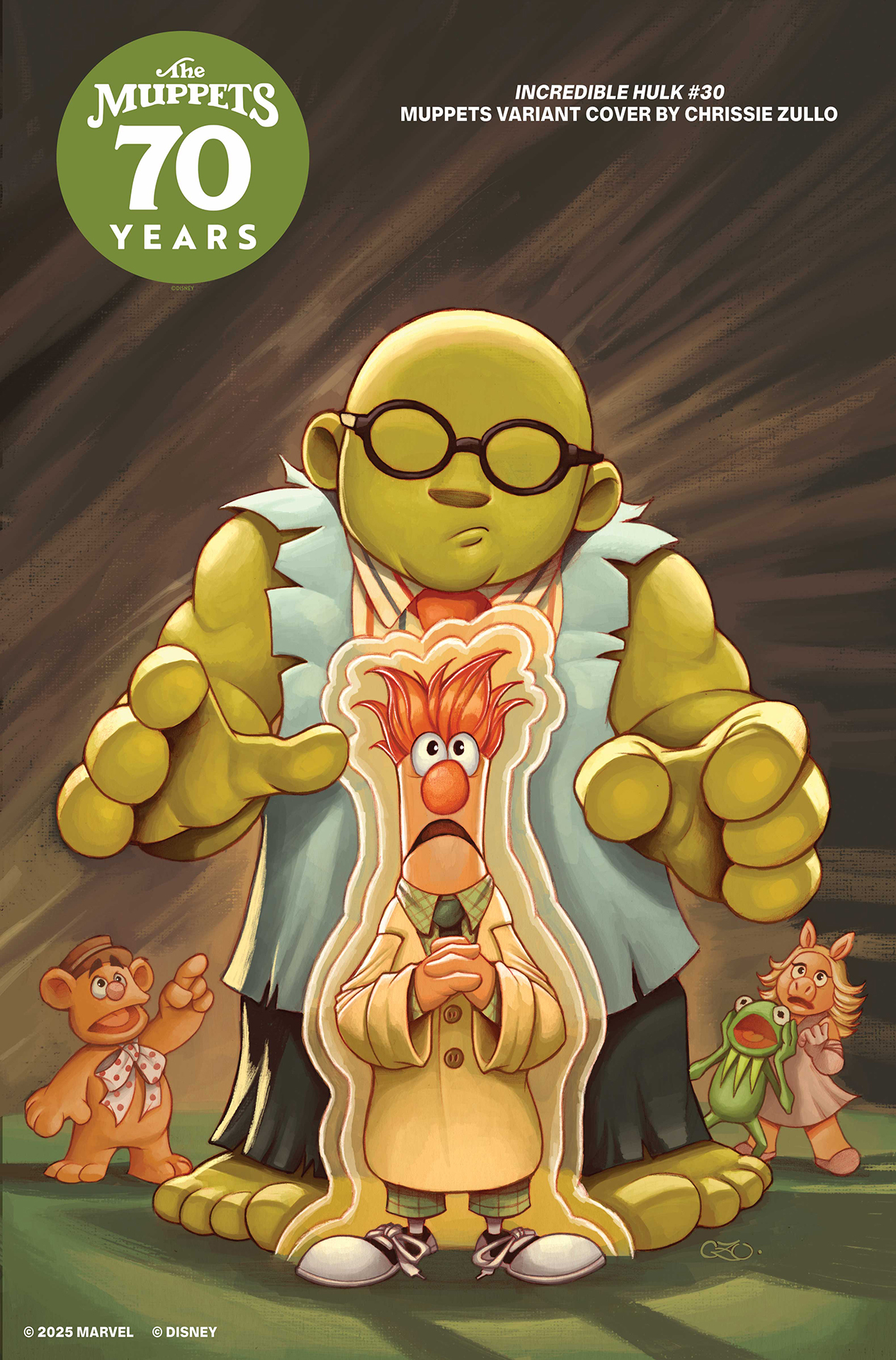 Beaker as Bruce Banner, turning into Bunson Honeydew as the Hulk