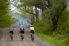 Rook riding with Van Rysel in Vermont
