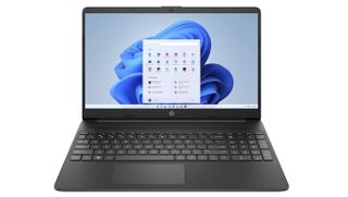 En HP Laptop 15 mot en vit bakgrund.