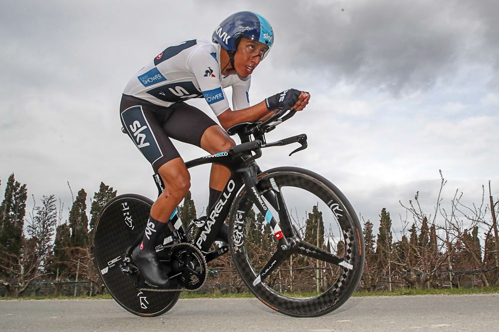 Egan Bernal (Team Sky) finished an impressive 6th in the Paris-Nice time trial