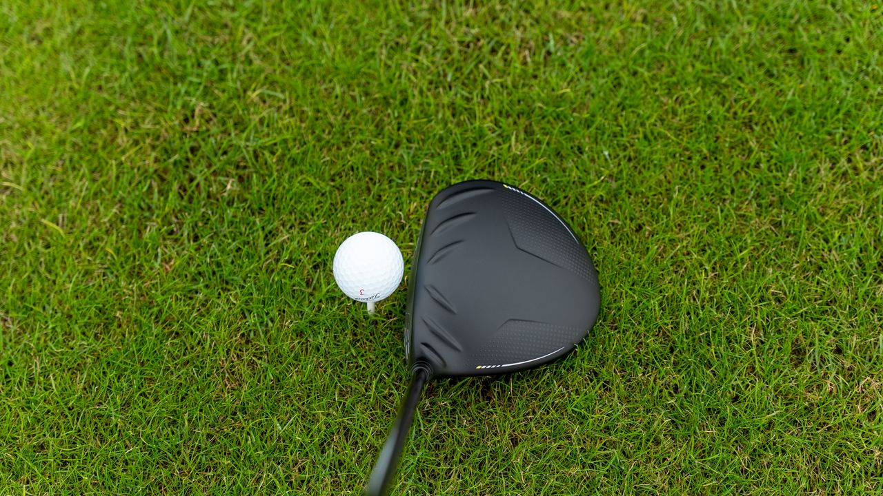 A view of the Ping G430 Max driver at address