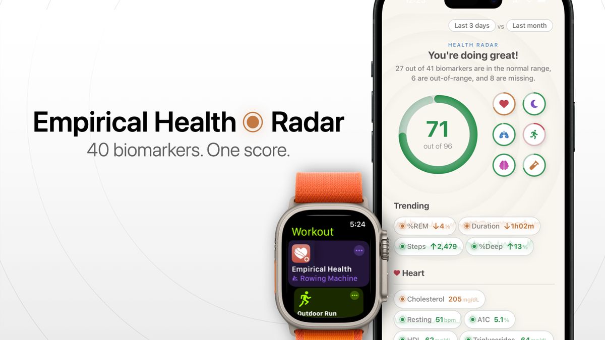 A new service from Empirical Health promises to deliver a comprehensive health score using combined data from your smartwatch and clinical records. Av